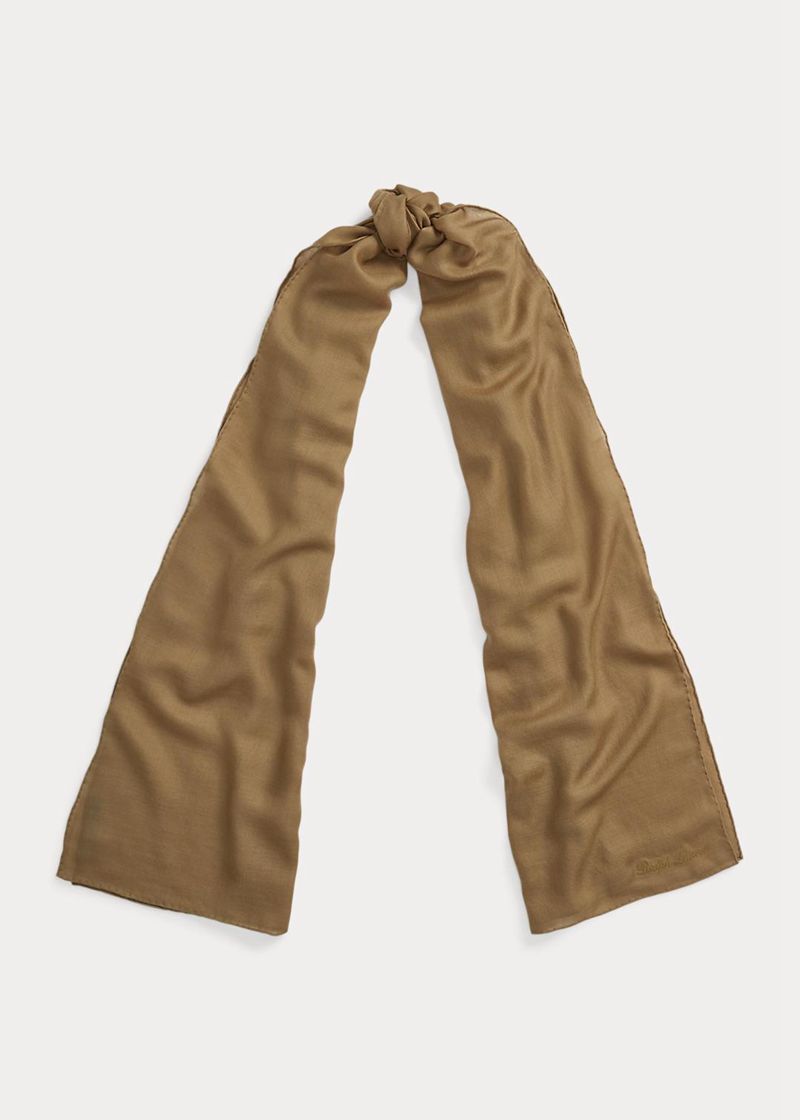 ラルフ ローレン スカーフ レディース ブラウン カシミヤ Pashmina DUXOR8295